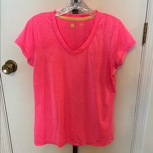 Xersion Women's Bright Pink V-Neck Top